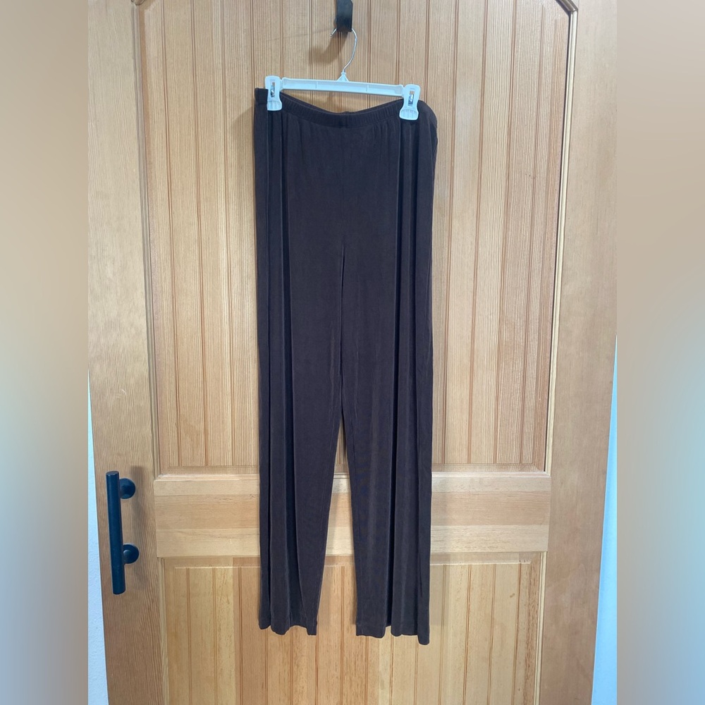 Chico's travelers Dark Brown Women's Trousers - Picture 2 of 8
